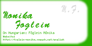 monika foglein business card